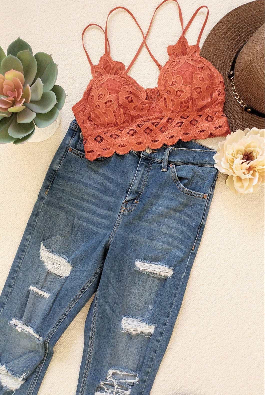 Desert Rose bralette (Rust)