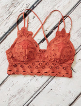 Load image into Gallery viewer, Desert Rose bralette (Rust)
