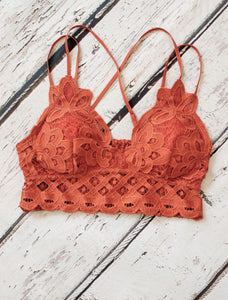 Desert Rose bralette (Rust)