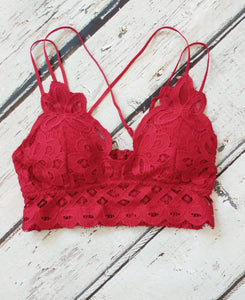 Desert Rose bralette (Red)