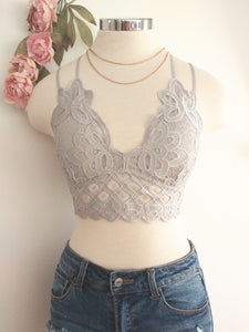Desert Rose bralette (Lt Gray)