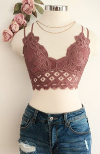 Desert rose bralette (Dusty Mauve)