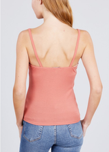 Load image into Gallery viewer, Kelly cami top with button detail (Coral)
